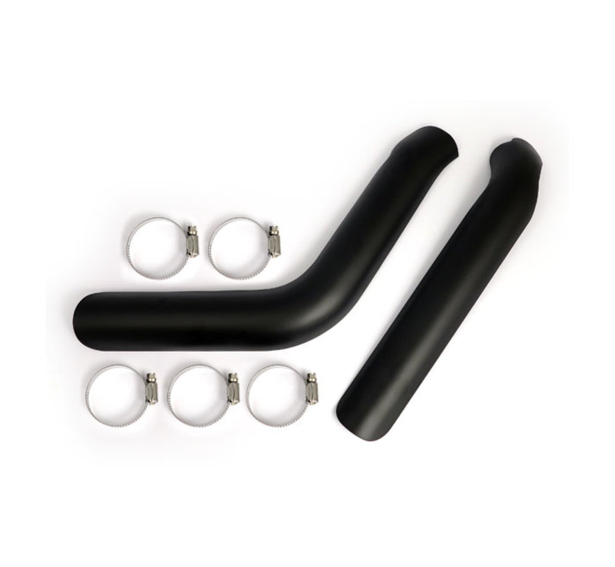 Big Twin plain heat shield set black or chrome Fits: > 84-09 Softail