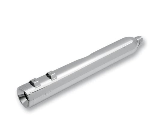 Cobra exhaust 4 inch slip-on mufflers chrome; for 2010 FLHX or FLTRX Touring