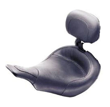 Mustang Standard Touring solo seat. With rider backrest Fits: > 97-07 FLHT, FLTR