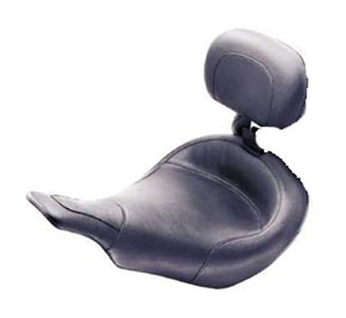 Mustang Standard Touring solo seat With rider backrest Fits: > 97-07 FLHT FLTR