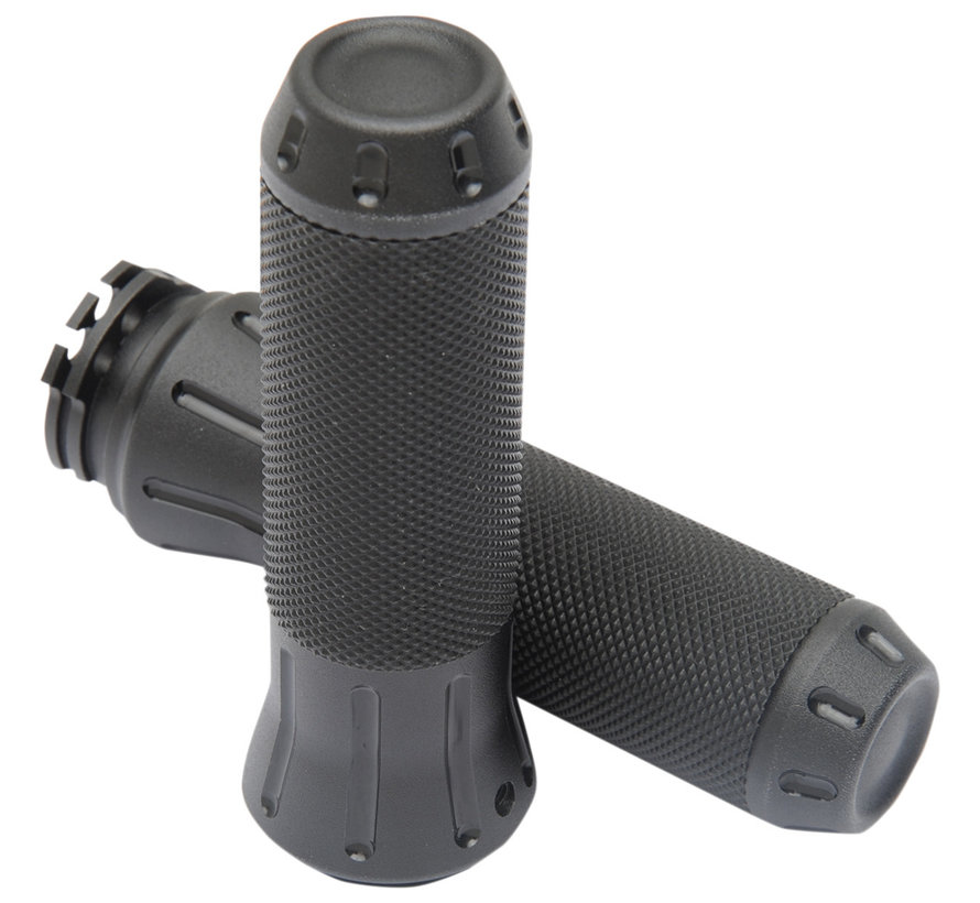 Custom Cobra Grips Custom Cobra Grips black chrome or contrast cut Fits: > 74-20 H-D with single or dual throttle cables