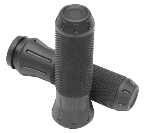 TC-Choppers Cobra Grips black chrome or contrast cut Fits: > 08-21 H-D with e-throttle