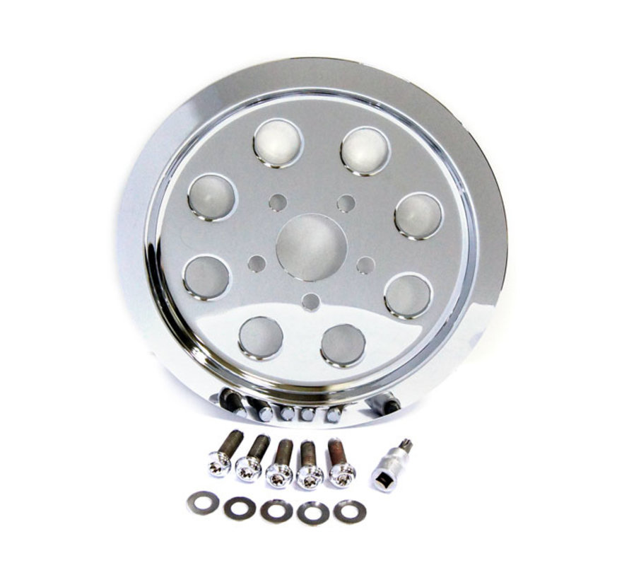 Pulley Cover gaten (61T) Past op:> 91-99 XL Sportster