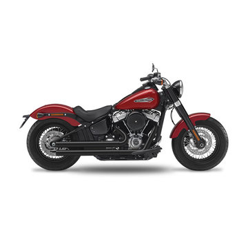 Kesstech Drags 2-2 exhaust black, straight short end caps Fits: > 107" M8 Softail models