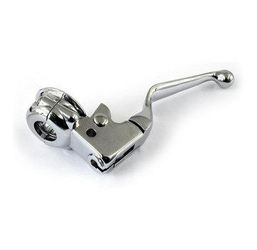 MCS clutch lever chrome or black assembly Fits: > 96-06 Softail, Dyna; 96-07 FLT; 96-03XL Sportster