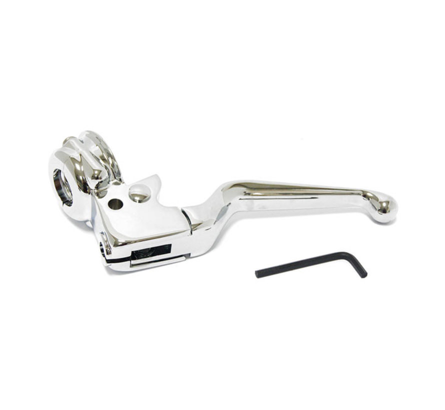 Handlebar clutch lever assembly Fits: > 08-14 Softail; 06-17 Dyna