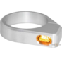 Micro LED Blinker Schwarz oder Silber eloxiert Klar LED Passend für:> 54 - 56 mm Gabelrohre