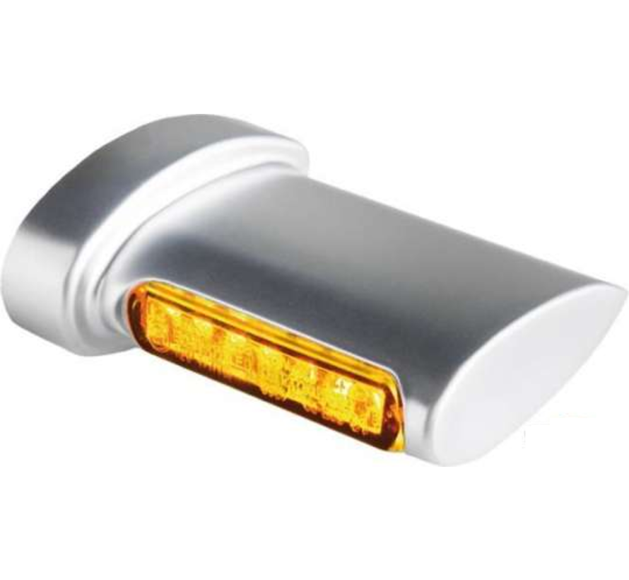 LED richtingaanwijzers Zwart of Chrome Smoke LED Past op: > 93-20 Sportster 93-17 Dyna 93-20 Softail