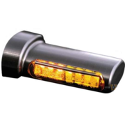 HeinzBikes LED Turn Signals Black or Chrome Smoke LED Fits: > 93-20 Sportster, 93-17 Dyna, 93-20 Softail