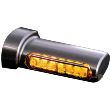 HeinzBikes Intermitentes LED LED negro o cromado ahumado Compatible con: > 93-20 Sportster, 93-17 Dyna, 93-20 Softail