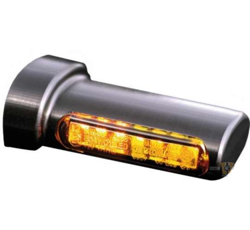 HeinzBikes LED richtingaanwijzers Zwart of Chrome Smoke LED Past op: > 93-20 Sportster 93-17 Dyna 93-20 Softail