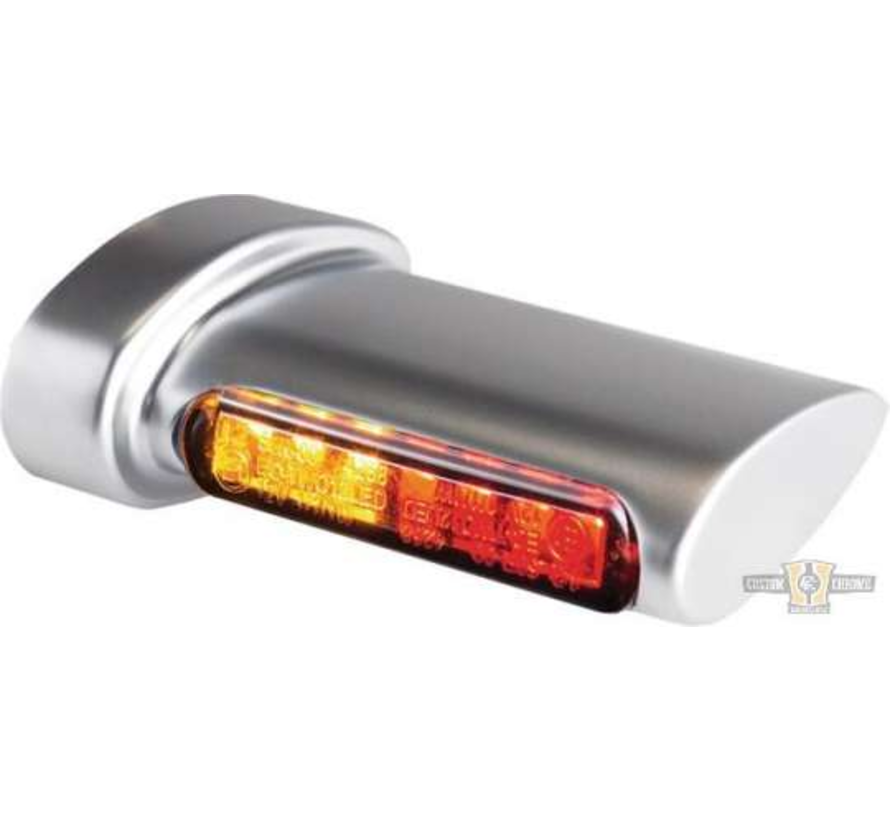 3in1 LED Blinker / Rücklicht / Bremse Schwarz oder Chrom Rauch LED Passend für:> 93-20 Sportster 93-17 Dyna 93-20 Softail