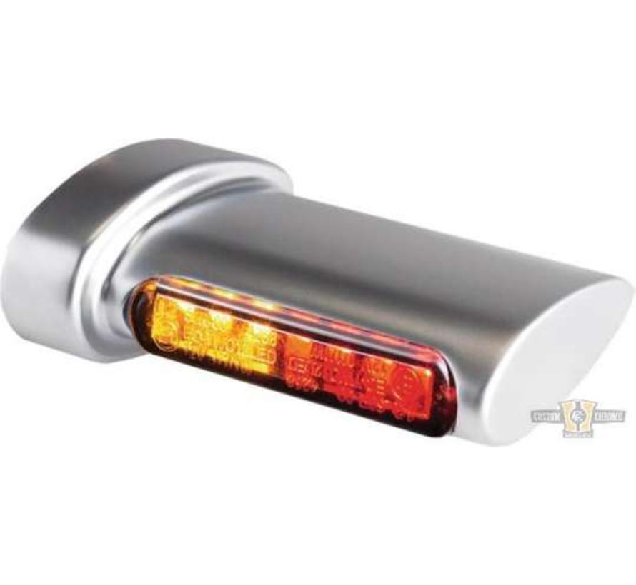 3in1 LED Turn Signals/Taillight/Brake Black or Chrome Smoke LED Fits: > 93-20 Sportster 93-17 Dyna 93-20 Softail