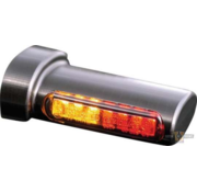 HeinzBikes 3in1 LED Turn Signals/Taillight/Brake Black or Chrome Smoke LED Fits: > 93-20 Sportster, 93-17 Dyna, 93-20 Softail