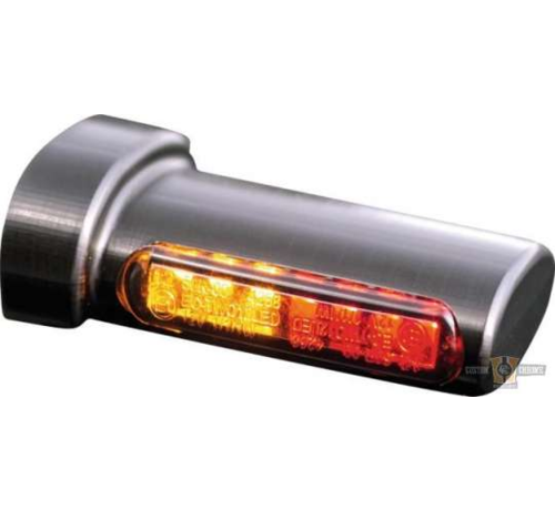 HeinzBikes 3in1 LED Turn Signals/Taillight/Brake Black or Chrome Smoke LED Fits: > 93-20 Sportster 93-17 Dyna 93-20 Softail