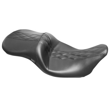 Le Pera Selle Double Diamond perforée avec incrustation noire Maverick HR Pour : > 08-23 Touring