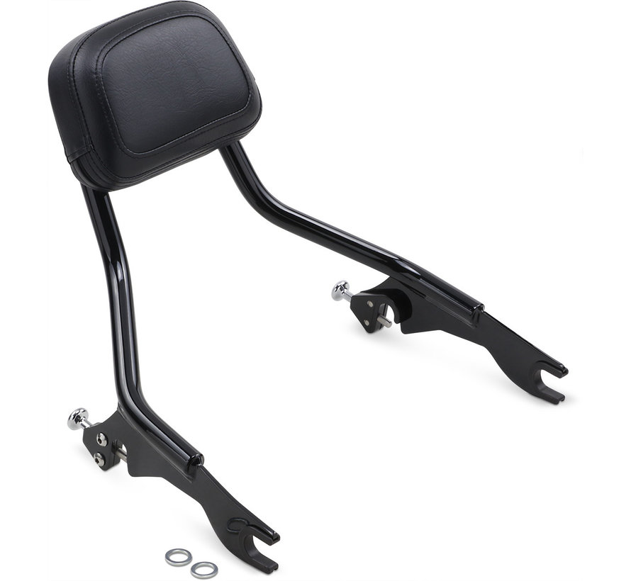 Detachable Backrest black or chrome Fits : > 09‑21 FLHR/FLT/FLHT/FLTR/FLHX Models