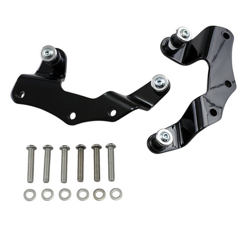 Cobra Docking Kit for Detachable Backrest black or chrome Fits : > 09‑13 FLHR/FLT/FLHT/FLTR/FLHX Models