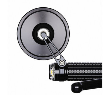 Motogadget handlebars m-Rear 75 rear view mirror 75 mm Fits: > Fits 1" (25.4mm) diameter handlebars.