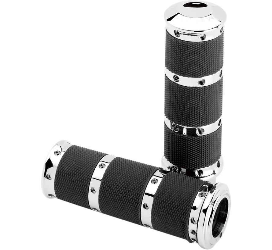 Contour XL Renthal Wrapped Black or Chrome Grips Fits: > 08-21 H-D with e-throttle