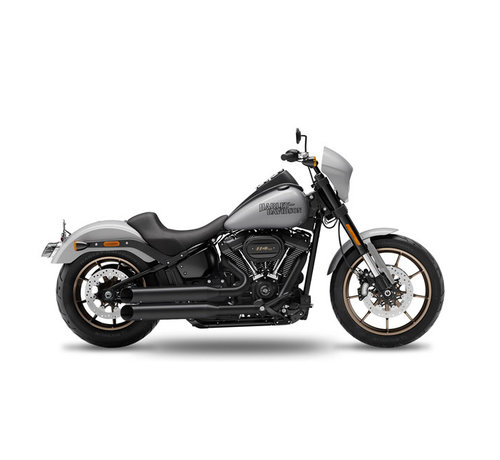 Kesstech Fusion Long 2-2 Auspuff schwarz Big Slash Endkappe Passend für: > 114" M8 Softail Modelle: 2021 Lowrider; 2021 Street Bob