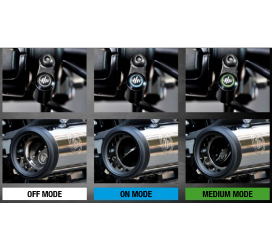 Escape Fusion Long 2-2 negro o cromado corte recto corto Para:> Modelos Softail M8 de 114 ": 18-20 Breakout; 18-20 Fat Boy