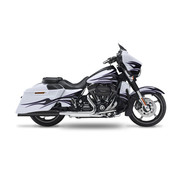 Kesstech FL-double slip-ons noir ou chromé, embout rond en billette Pour : > 107" M8 Touring