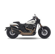 Kesstech Short slip-ons black, slash short down Fits: > 107" M8 Softail models: 18-20 Fat Bob