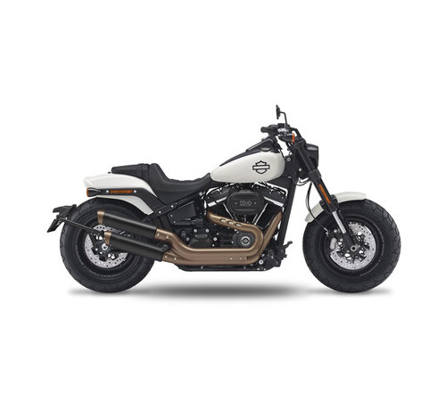 Kesstech Short slip-ons black slash short down Fits: > 107" M8 Softail models: 18-20 Fat Bob