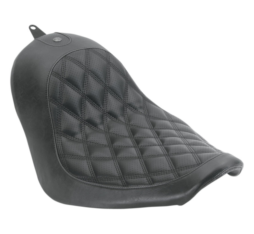 Asiento Mustang RSD Boss Solo Se adapta a:> Softail 06-17 con neumático de 200 mm