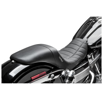 Le Pera Seat Daytona Sport Flat Track Stitch 2-up Smooth Fits:> 06-17 Dyna