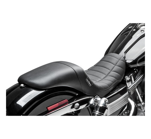 Le Pera Seat Daytona Sport Flat Track Stitch 2-up Smooth Fits: > 06-17 Dyna