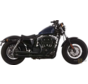 Sistemas de escape de doble ranura negros 2 en 2 para:> 06-13 XL Sportster