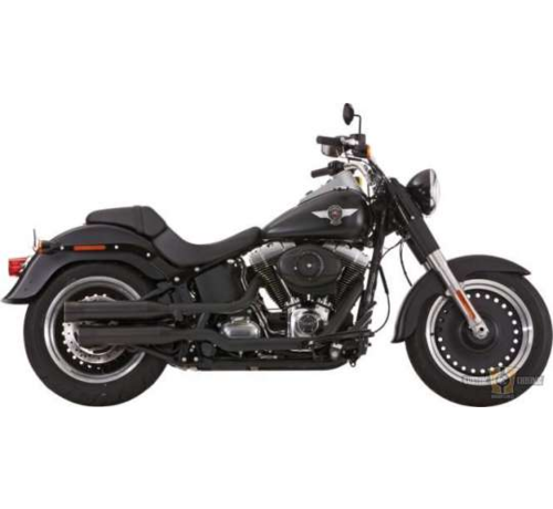 Falcon Silenciador deslizante de doble ranura negro o pulido para:> 07-17 Softail