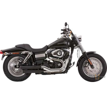 Falcon Silenciador deslizante de doble ranura negro o pulido para:> 07-17 Softail - Copia - Copy