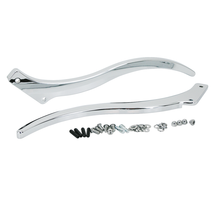 chrome billet aluminum fender struts Fits: > 1984-2017 Softail