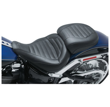 Mustang seat solo tour Trapezoid stitch Fits:> Softail 18‐23 FLFB/​FLFBS Fat Boy