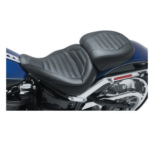 Mustang seat solo tour Trapezoid stitch Fits:> Softail 18‐23 FLFB/​FLFBS Fat Boy