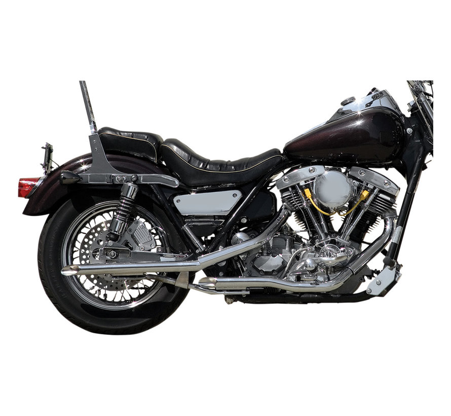 exhaust Chrome Drag Pipe Fits: > 82-83 FXR/S Shovel