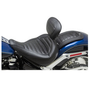 Mustang seat solo with backrest Fits:> Softail Fat Boy 18-22 FLFB/​FLFBS