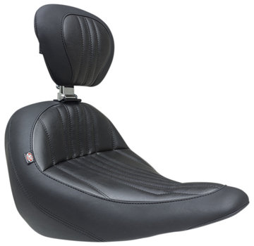 Mustang asiento trapezoide individual con respaldo Compatible con:> Softail 18-21 FLSB / FXLR Sport Glide