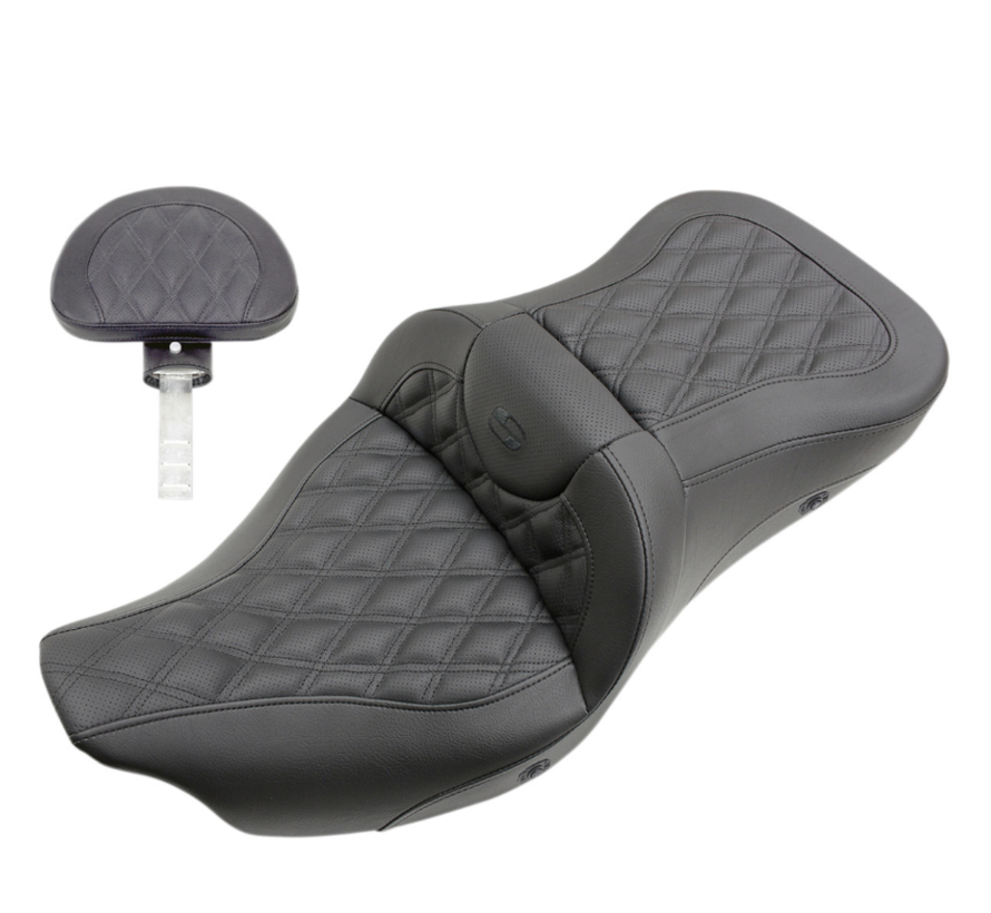 Seat LS Heated Road Sofa with/without driver’s backrest Fits: > 08-22 FLH/T