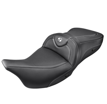 Saddlemen beheizbarer CF Road Sofasitz mit oder ohne Fahrerrückenlehne Passend für: > 08-22 FLH/T