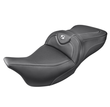 Saddlemen CF Asiento de sofá de carretera con o sin respaldo del conductor Se adapta a:> 08-22 FLH / T