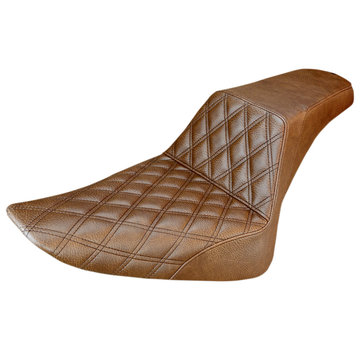 Saddlemen seat Step-Up Front LS brown Fits:> Softail 12-17 FLS, 11-13 FXS Slim /Blackline