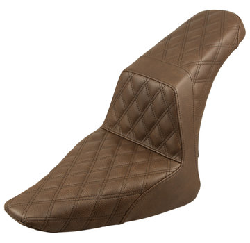 Saddlemen seat Step-Up Full LS brown Fits:> Softail 12-17 FLS, 11-13 FXS Slim /Blackline