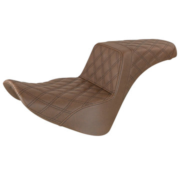 Saddlemen seat Step-Up Full LS brown Fits:> Softail 18-22