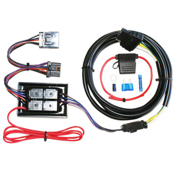 Khrome works Aanhangwagen 4-draads connectorkit past op: > 97-13 FLT/ FLHT/ FLHR, 06-09 FLHX, 07-09 FLTR, 01 FLTRU, 00-17 FLSTC met 8-pins achterlichtstekkers