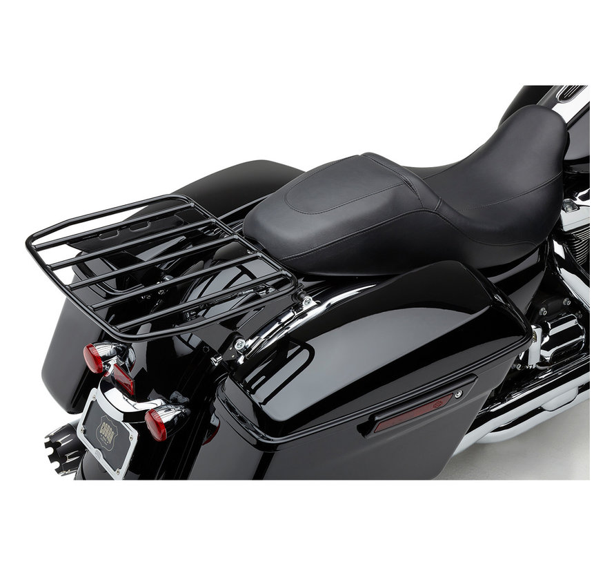 Big Ass® Detachable Luggage Rack black or chrome Fits: >09‐23 FLH/​FLT