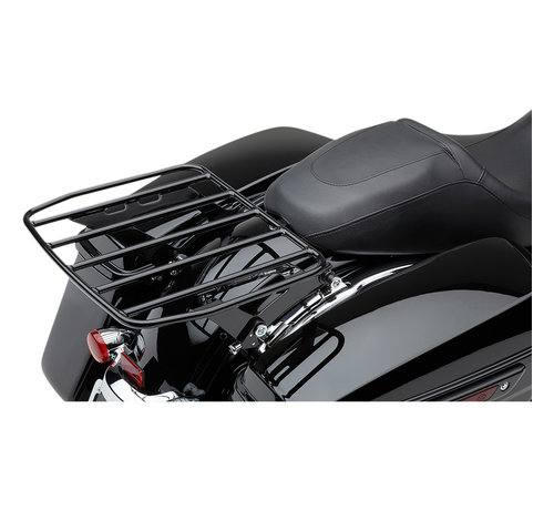 Cobra Porte-bagages amovible Big Ass® noir ou chrome Convient à : > 97-08 FLH/​FLT